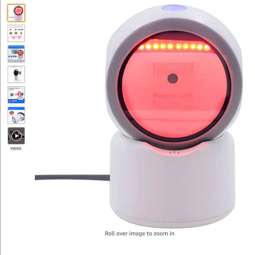 Symcode Omnidirectional hands-free plug &play barcode scanner